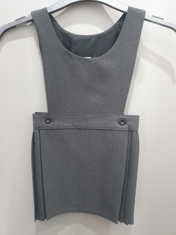 Pleated Pinafore - Grey