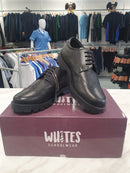 Black Brogue School Shoes (chunky sole) 6461