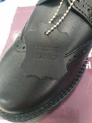 Black Brogue School Shoes (chunky sole) 6461