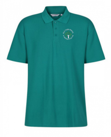 Oakwood Primary School Polo Shirt - Winter Emerald NEW LOGO