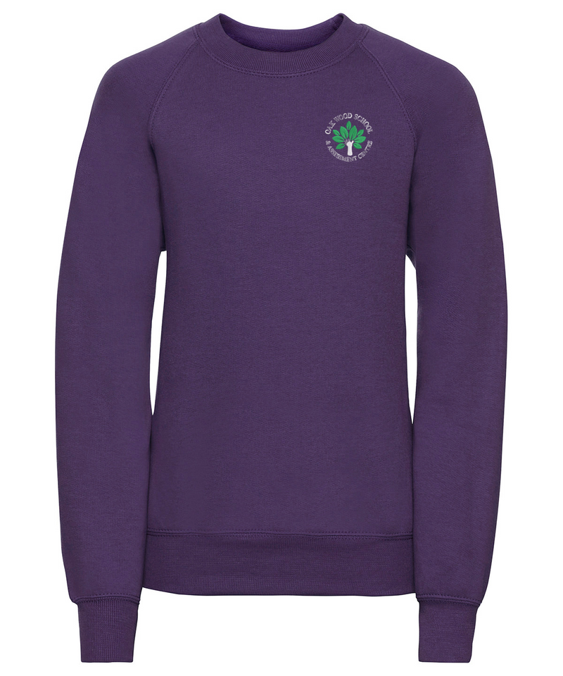 Oakwood Primary School Sweatshirt - Purple NEW LOGO