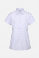 2 Pack Short Sleeve Slim Fit Easy Iron School Blouses