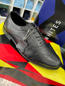 Black Brogue School Shoes(thin sole) 5510